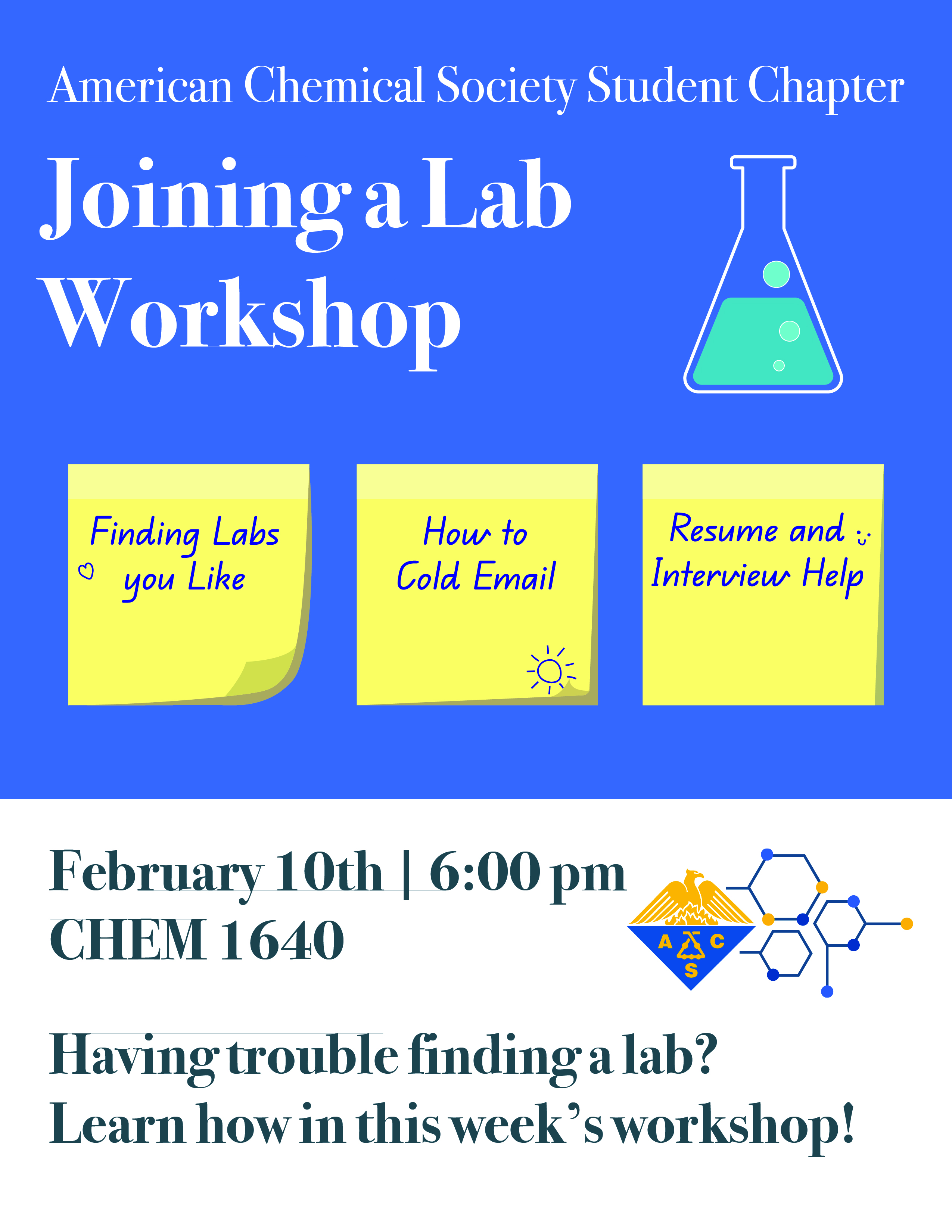 Lab. Join ACS Club at UMICH